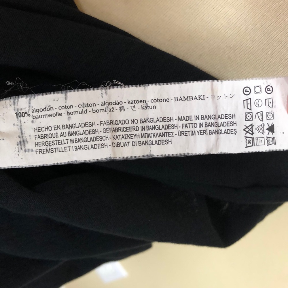 Zara Trafaluc Black Crew Neck Short Sleeve Top - Size Small - Picture 9 of 9